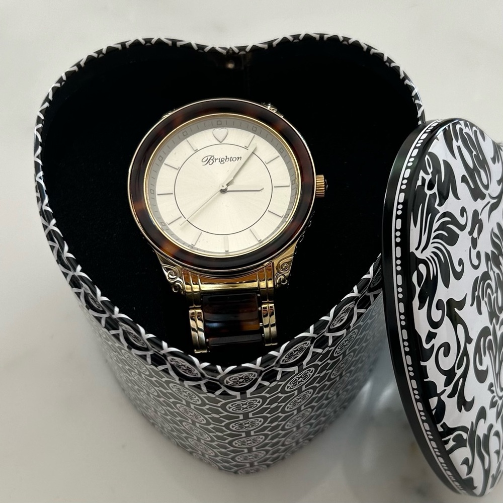 Brighton Carpenteria Gold & Tortoise Watch